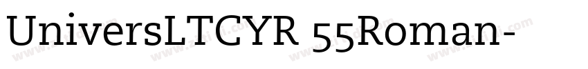 UniversLTCYR 55Roman字体转换